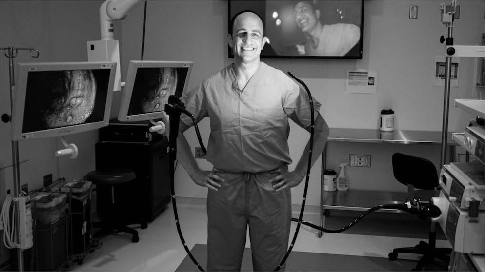 David T. Rubin, MD in his lab at UChicago